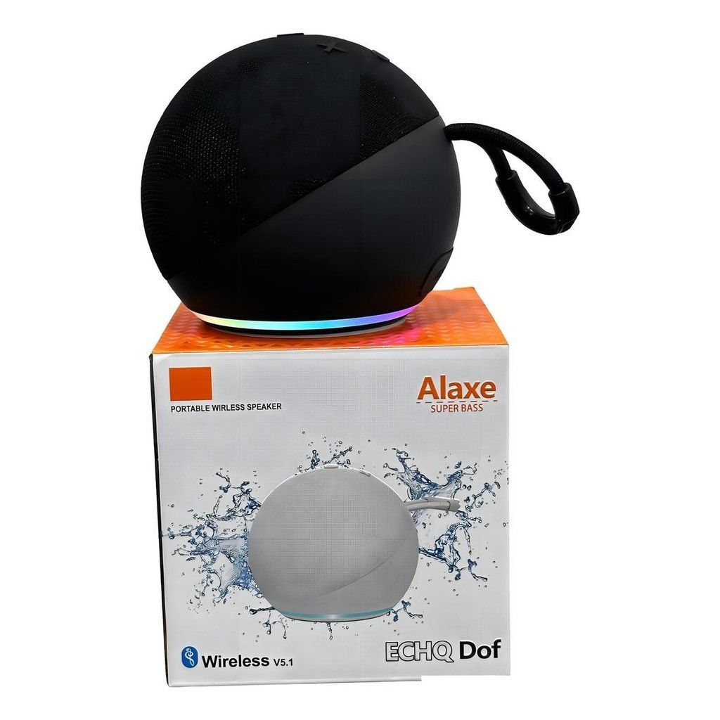 Caixa de Som alaxe portatil super bass compativel conectar mais de um som Cor preta completa