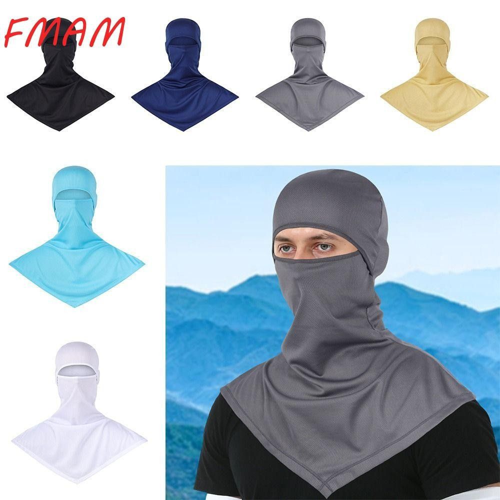 Balaclava De Proteção Solar FMAM , Lenço De Cabeça De Verão Respirável Para Rosto Inteiro , Xale Pescoço
