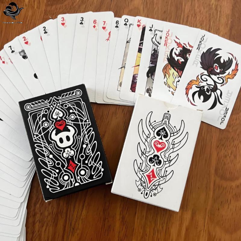 PFG Oco Cavaleiro Preto Branco Grupo De Cartas De Jogo Conjunto Colecionável Para Jogos De Festa Cardistria E Truques FG