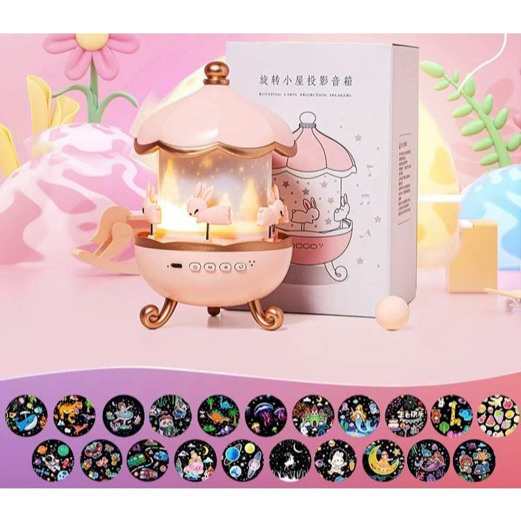 Imagem Luminária Abajur Giratória Projetor Estrelas Oceano Espaço Dream Natal Cabo USB 6 Funções 360º