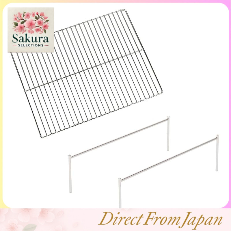 Tokyo Camp Stainless Steel Wire Grill Rack and Trivet for Fire Pit BBQ Grill, Easy-to-Clean Camp Grill Accessories