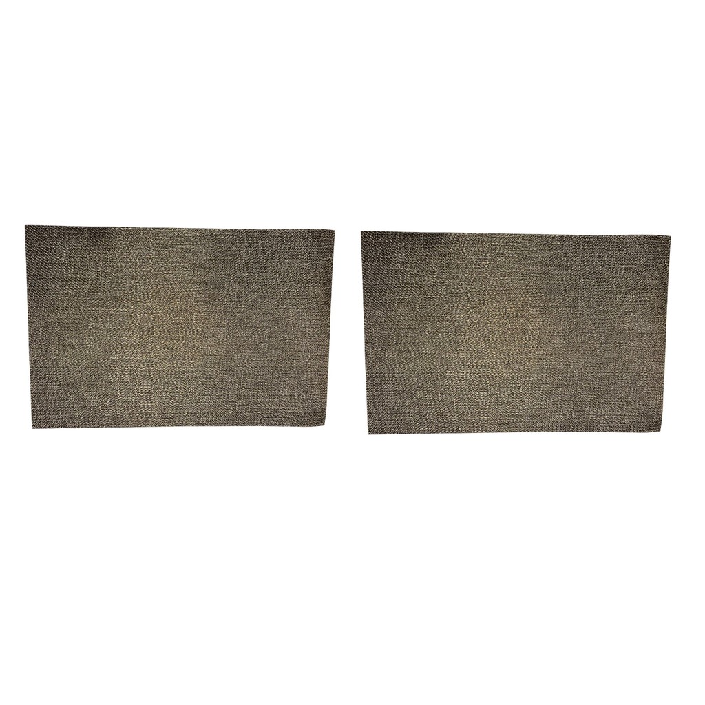 Jogo 2 Lugares Americano PVC Palace Marrom Mesa Posta Lyor