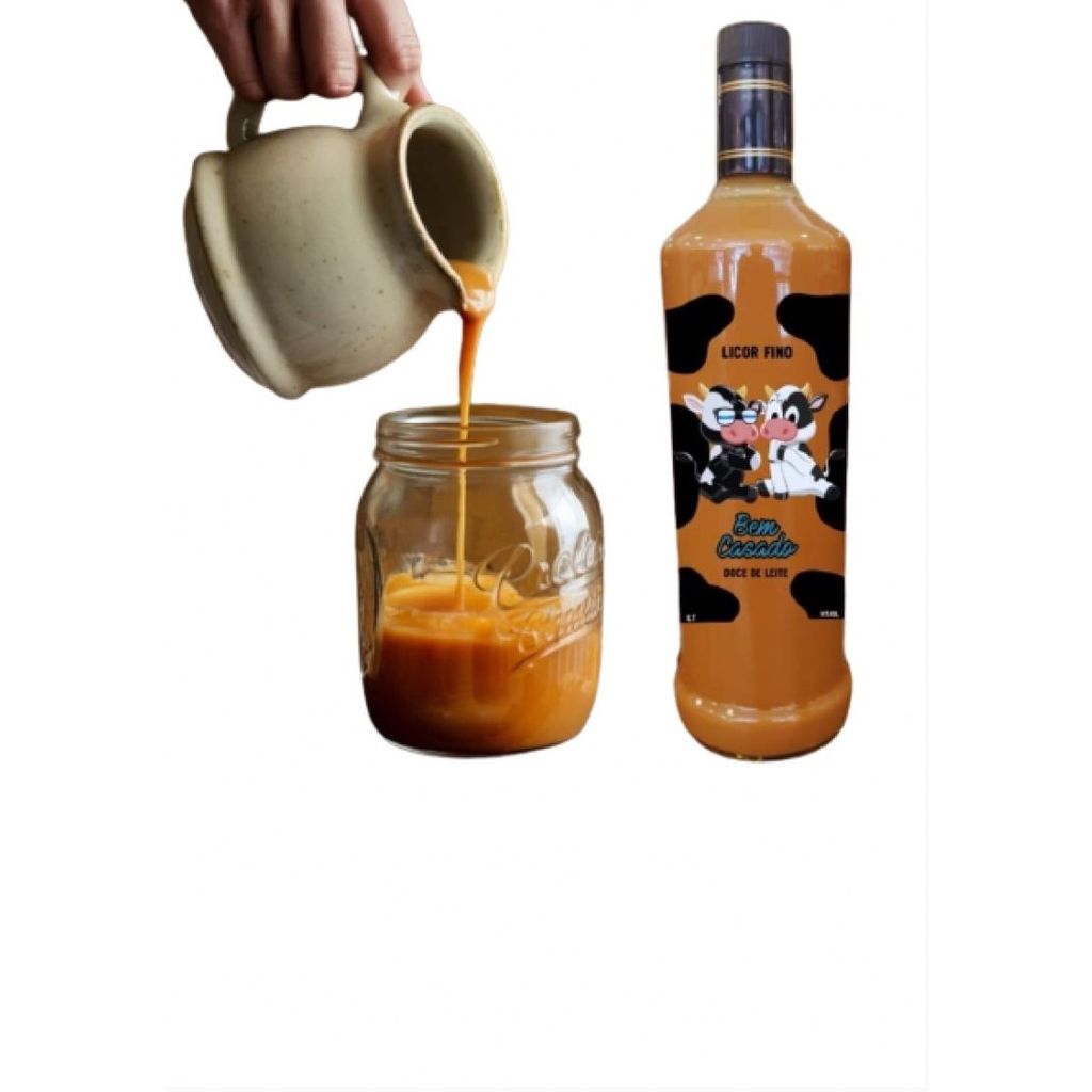 Licor bem casado doce de leite e chocolate