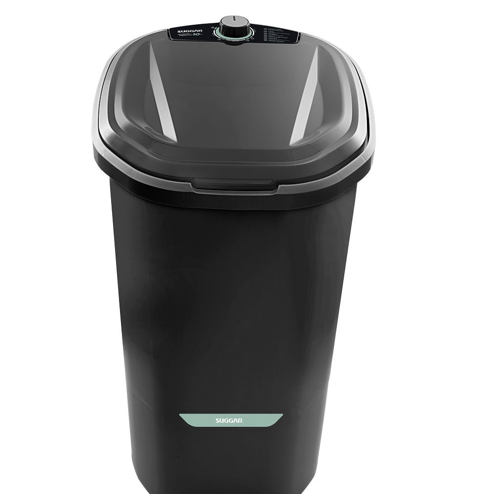 Detalhes do Lavadora de Roupas Suggar 10Kg Lavamax Neo Eco Preto LE1012PT – 220 Volts