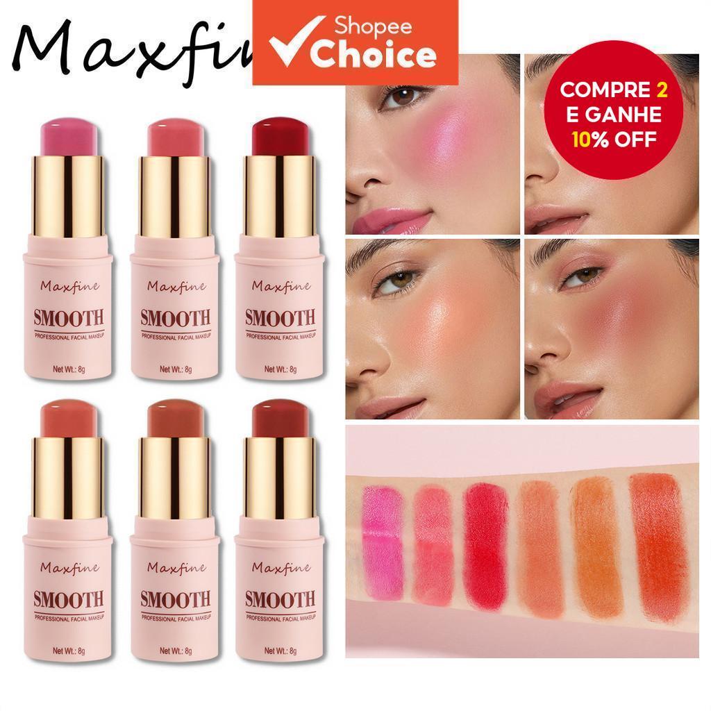 Creme Blush Stick-Longa Duração , À Prova D'água , Hidratante , Multifuncional Para , Sombra E Batom , Maquiagem Facial 