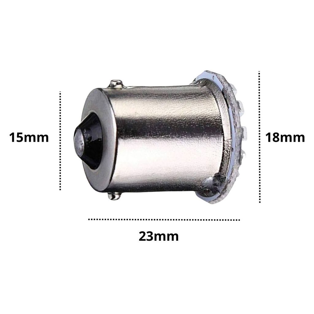 KIT 10 LAMPADA 22 LED BA15S 1 POLO P21W 1156 1141 BRANCO 3014 12V — imagem 2 de 2