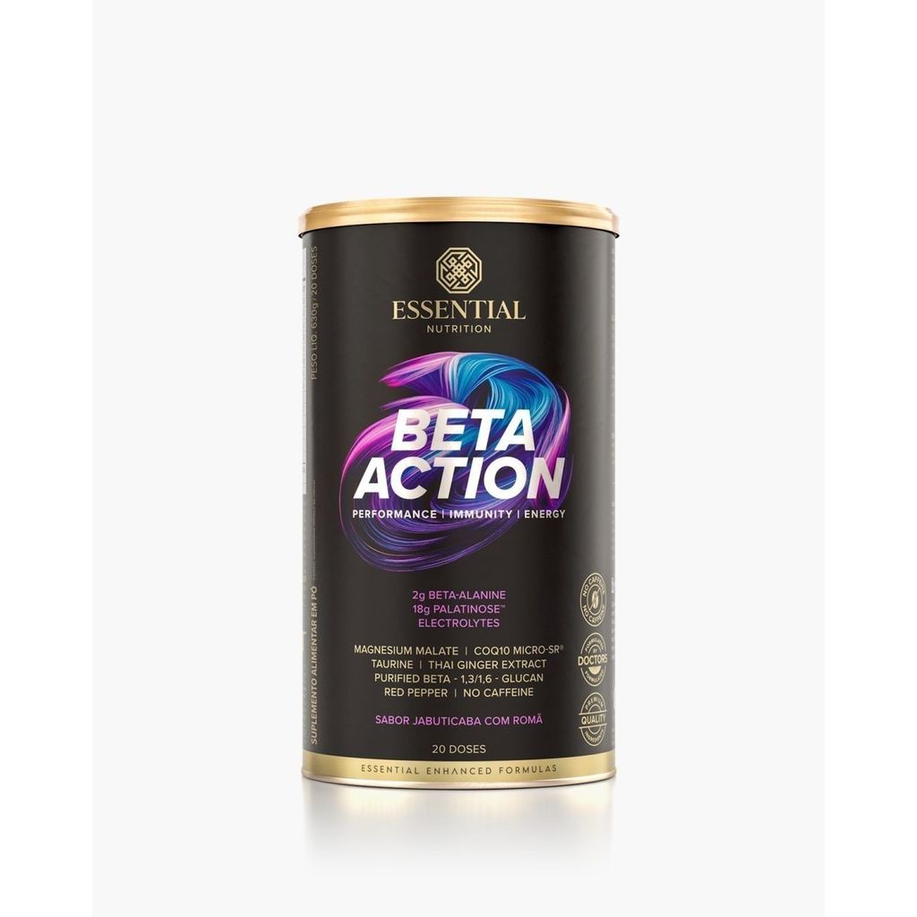 Beta Action Essential Nutrition - Jabuticaba com Romã - 630g - Pre Treino sem cafeína