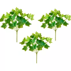 Kit 3 Buquê Folhagem Complemento Planta Artificial Premium