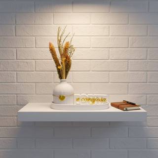 Kit Decorativo sala ou escritório Forte e Corajosa Vaso Bandeja Letreiro em Oferta na Shopee