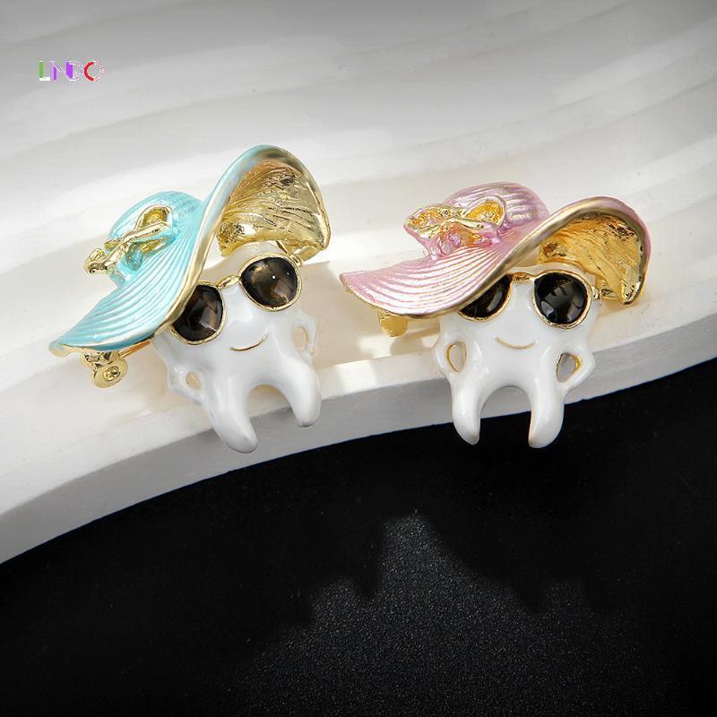 Uequilibrium Bonito Engraçado Esmalte Dente Chapéu Broche Pino Lapela Emblema Decoração Para Mulheres Casaco Jóias Acess em Oferta na Shopee