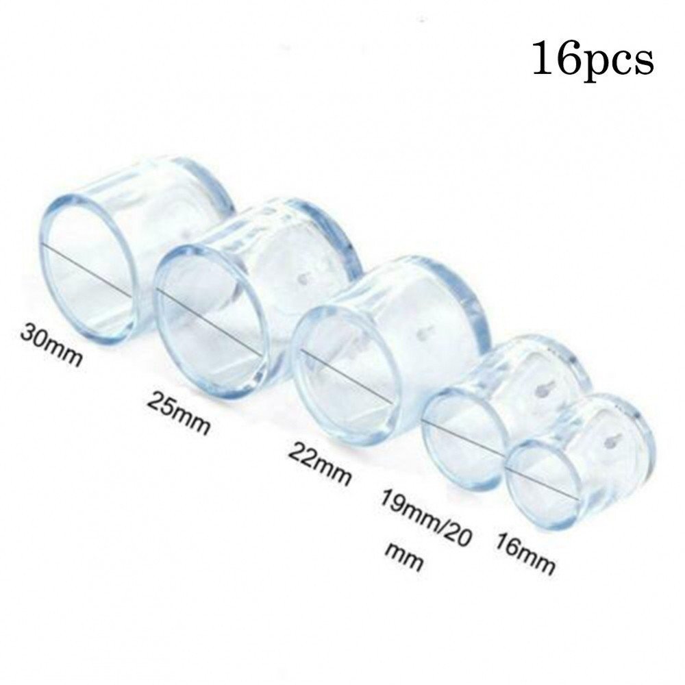 16 Pçs Silicone Cadeira Perna Tampa Pés Capa Almofadas Móveis Mesa Piso-Protetores