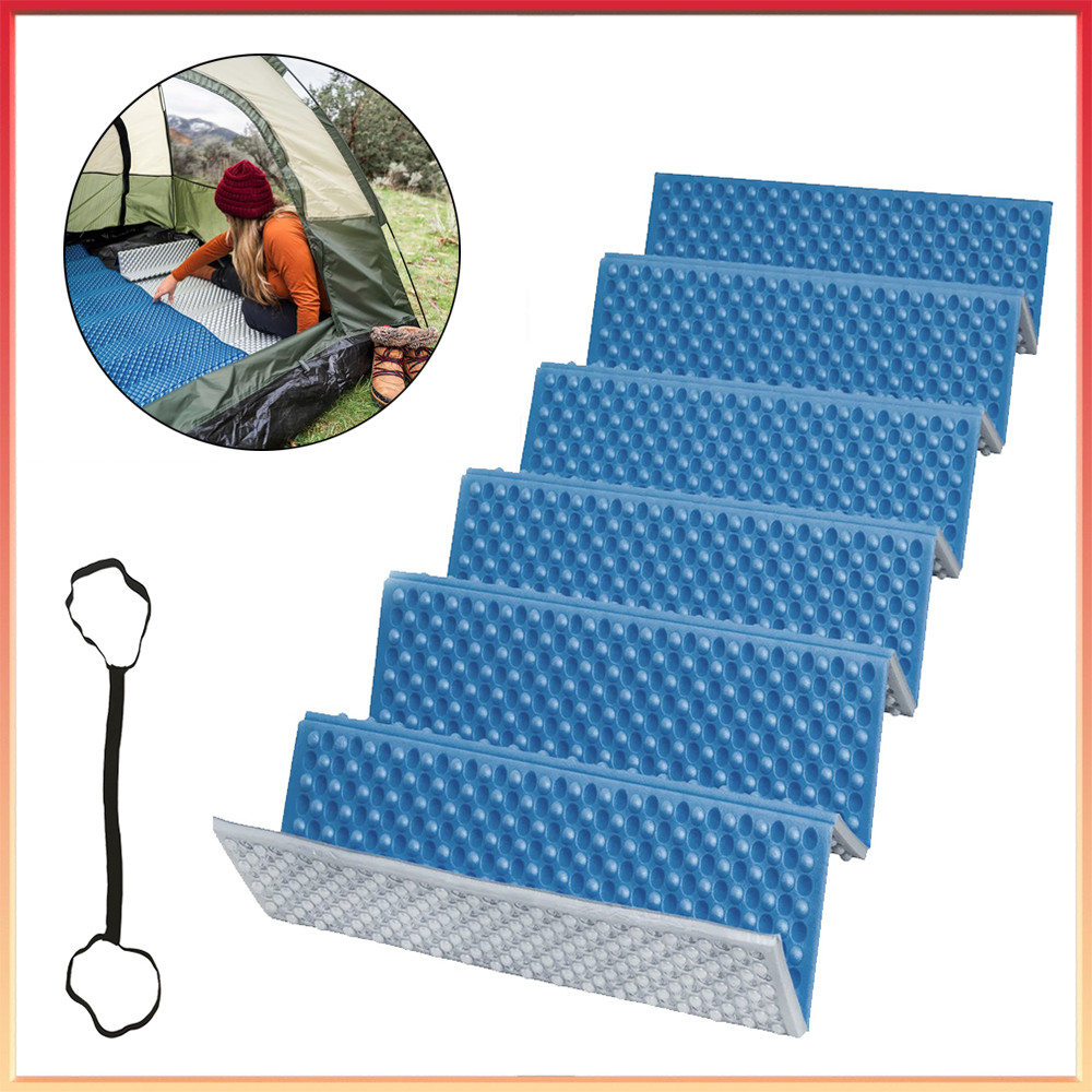 Colchonete de acampamento,dobrável ultraleve versátil Colchonete de acampamento para barraca,183 x 60 x 1 cm,Azul