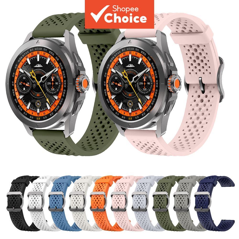 Pulseira Esportiva para Relógio Xiaomi S4/Samsung Gear S3 Frontier/Classic 22mm, pulseira de silicone oficial, pulseira
