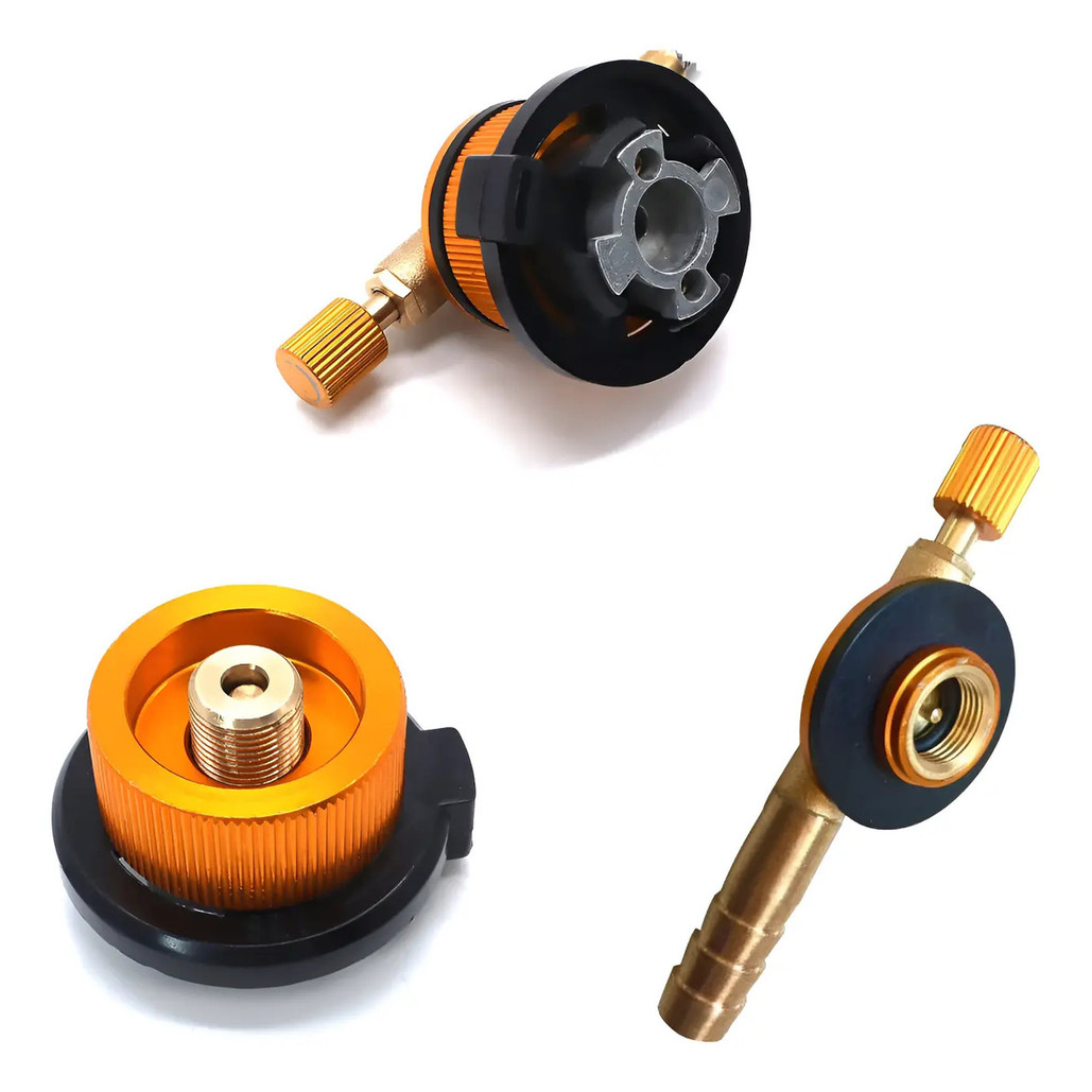 Kit 2 Adaptador válvula Rosca Lata Nautika Mini Fogareiro
