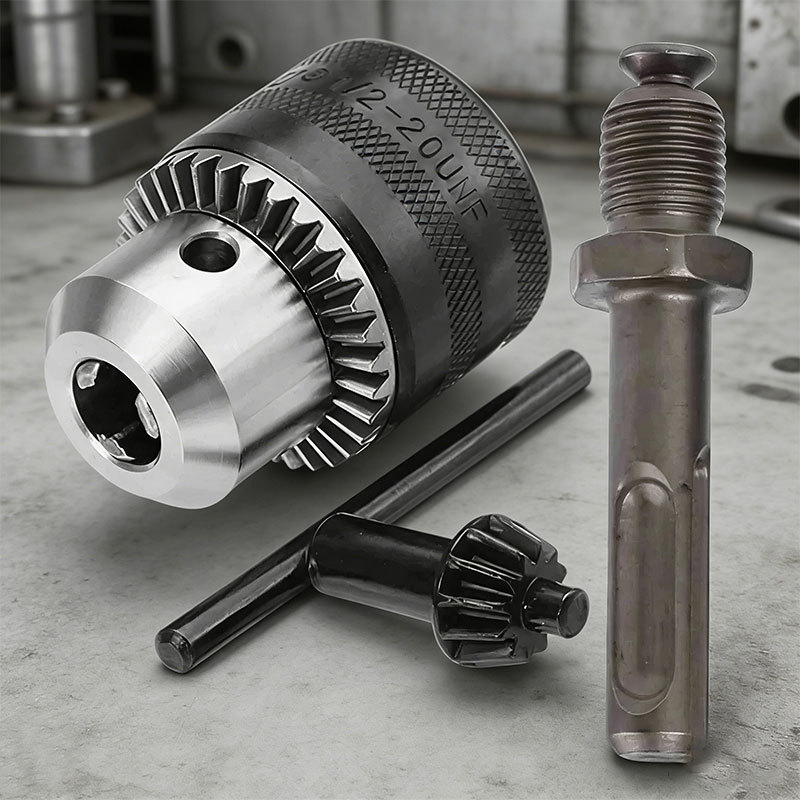Adaptador SDS Plus 1/2" | Mandril Furadeira Engate Rápido | Acessório para Martelos