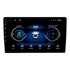 Central Multimídia 9 Android 13 KX3 4GB 64GB Octa Core Tela HD Bluetooth Câmera de Ré