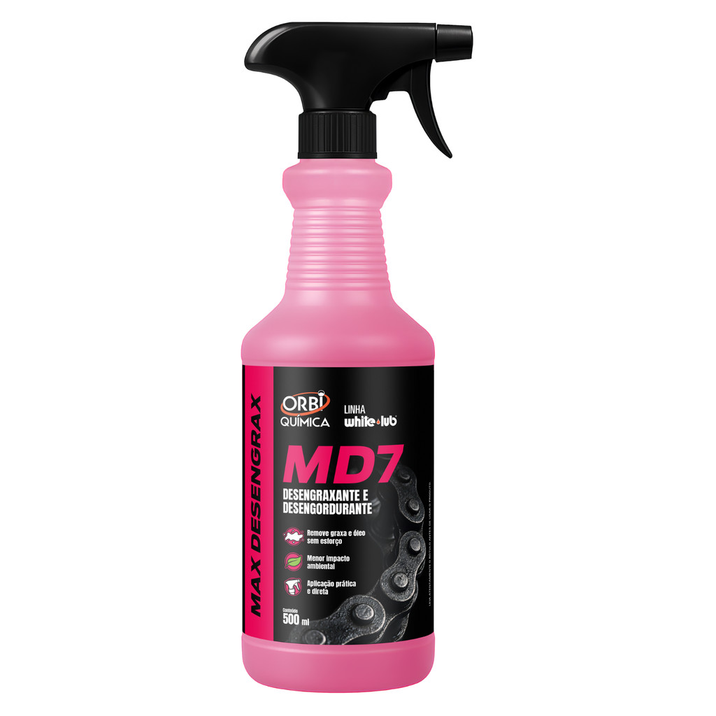 MD7 Orbi 500ml Desengraxante Profissional Remove Graxa Óleo Fácil Aplicação Uso Geral