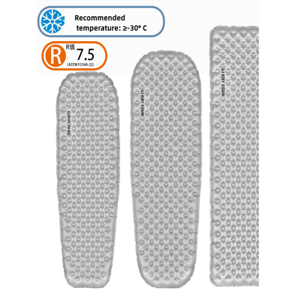 Almofada inflável ultraleve Light Tu para barraca ao ar livre Tapete de dormir único, leve, quente, espessado, à prova d