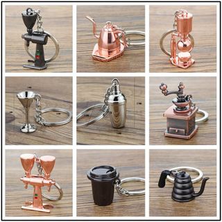 Mini Shaker chaveiro 3D tridimensional Cocktail vidro pingente utensílios de café utensílios de mistura chaveiro present