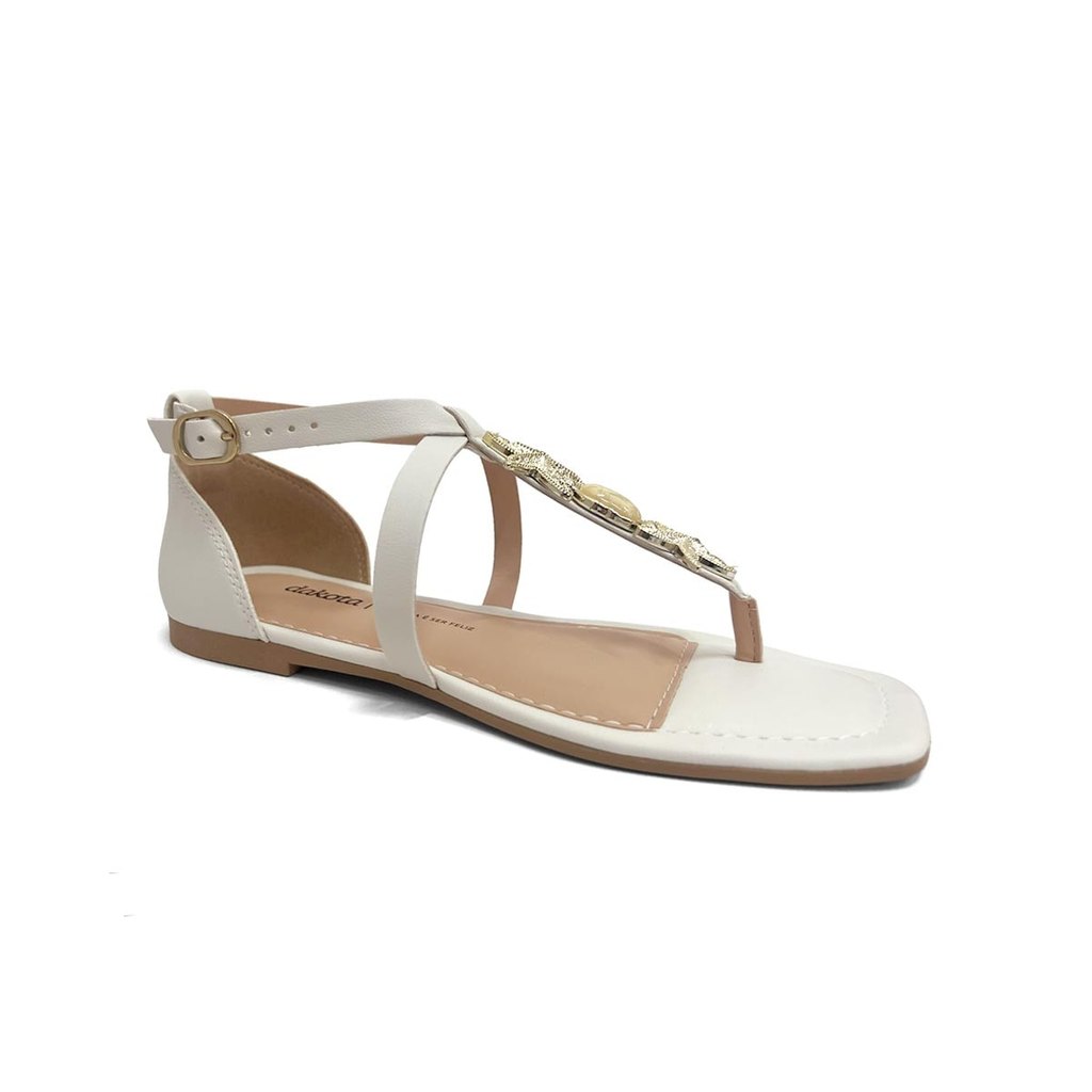 Sandália Dakota Rasteira De Dedo Y9617 White