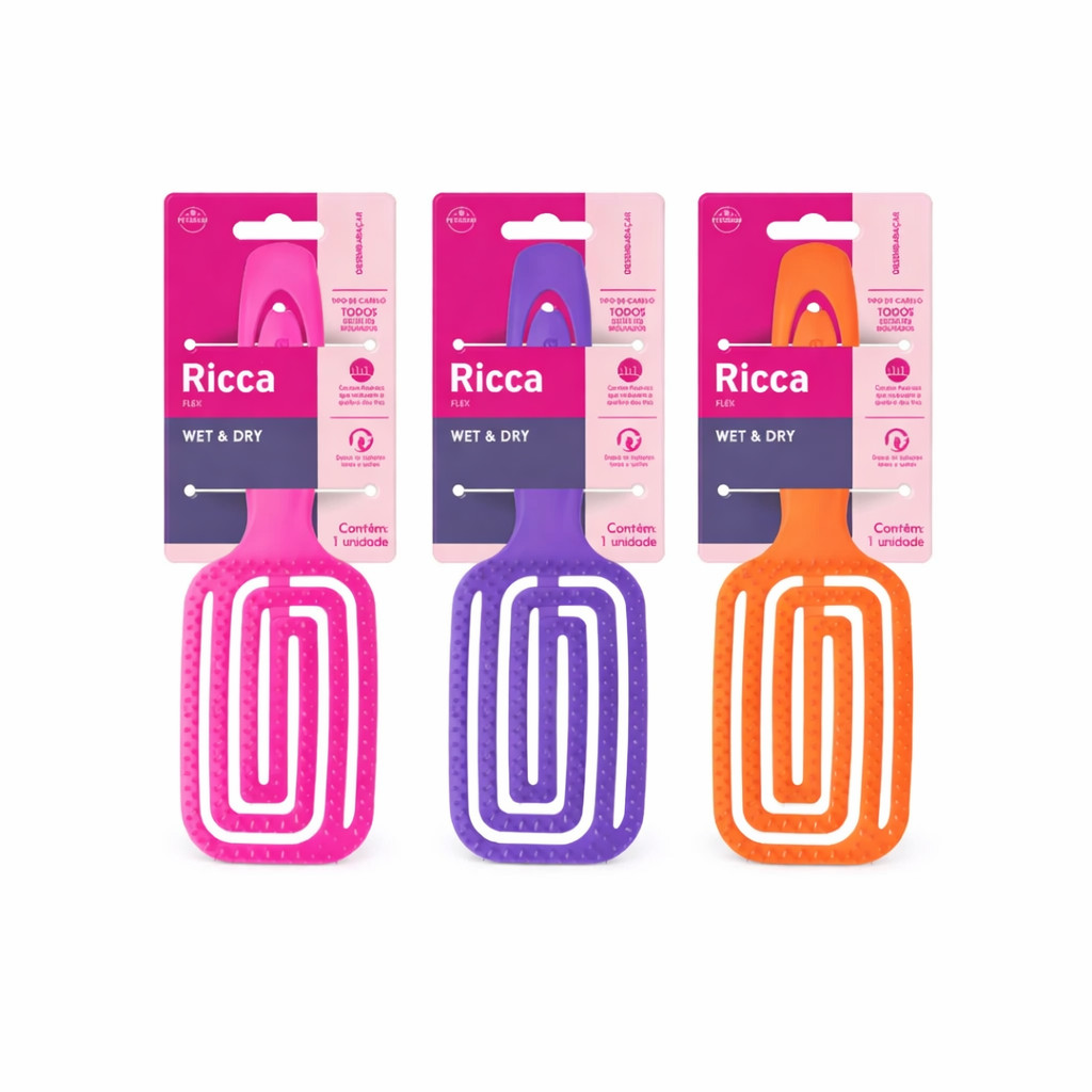 Escova Ricca Flex Fast Wet & Dry Escolha a sua