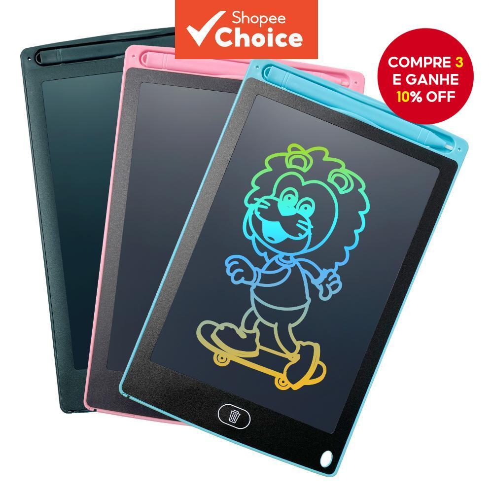 Tablet De Escrita LCD De Vários Tamanhos 8.5 10 12 16 Polegadas Prancheta De Desenho Eletrônico Infantil Almofada Reutil