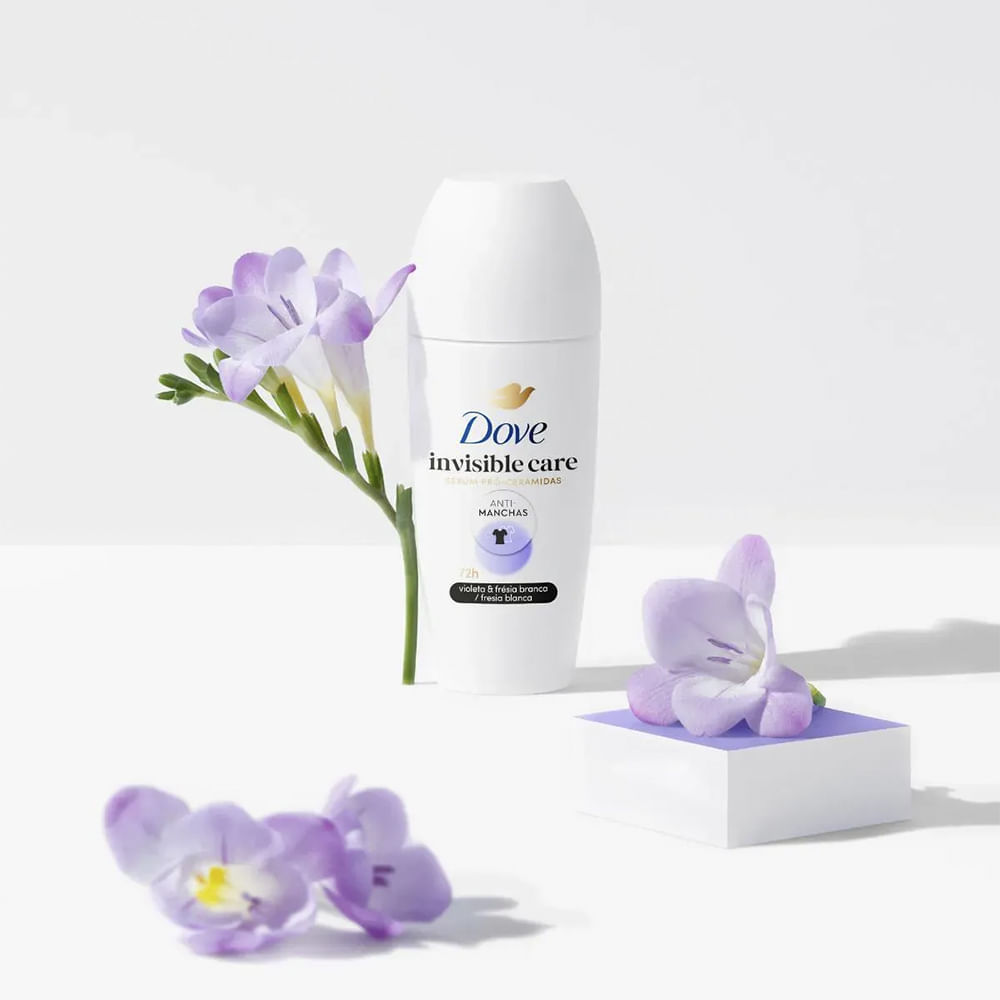 Detalhes do Kit Desodorante Roll On Dove Invisible Care 50ml - 3 unidades