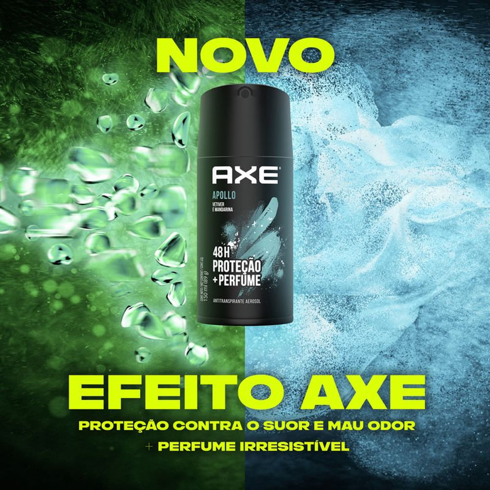 Detalhes do Kit Desodorante Antitranspirante Aerosol Axe Apollo 90g - 12 unidades