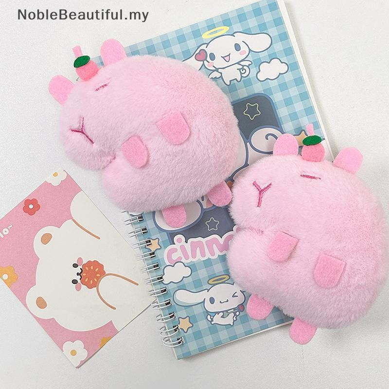 [NobleBeautiful] Bonito Capivara Bonecos De Pelúcia Pingente Moda Delicada Macia Chaveiro Mochila De Desenho Animado Ace