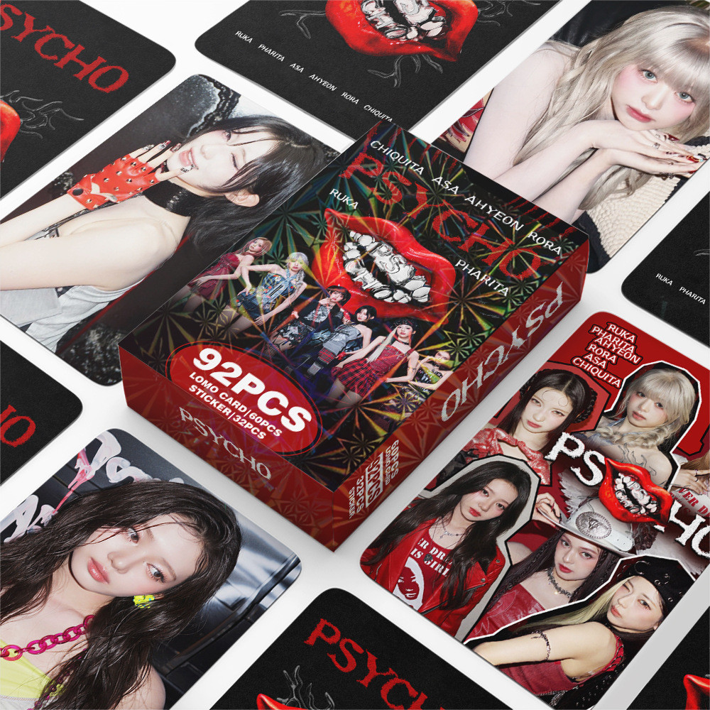 92 Unidades/Caixa BABYMONSTER PSYCHO Álbum Lomo Cards GO UP Molho Quente CHIQUITA Adesivos SHEESH CLIK CLAK Photocards A