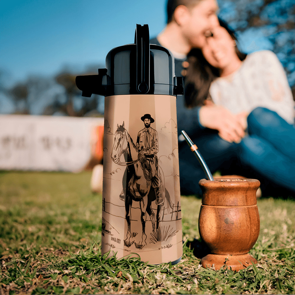 Detalhes do Garrafa Térmica Air Pot 1,8L Tropeiro do Sul Invicta
