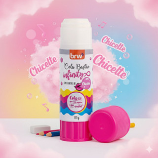 Cola Bastão Gigante Infinity 115gr Com Cheirinho Chiclete - Rendimento, Qualidade e Diversão BRW em Oferta na Shopee