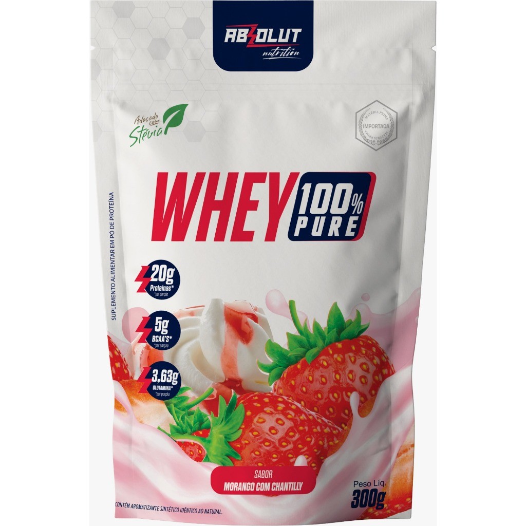 Whey 100% Pure Refil 300g Morango