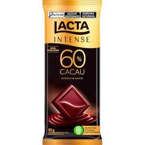 Chocolate Lacta Intense Amargo 60% Cacau Orig 85g