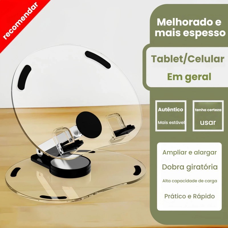 Suporte Ergonômico Resistente e Prático Para Tablet, Celular e Notebook - Ideal Para Trabalho em Oferta na Shopee