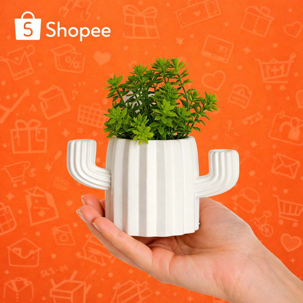 Conjunto de Vasos Cactus com Palavra Home Cachepot para Cactus e Suculentas