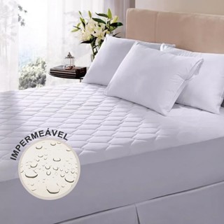 Capa Branco Protetora Impermeável Com Elástico Colchão Cama Solteiro Casal Queen e King Matelado—Sulbrasil em Oferta na Shopee