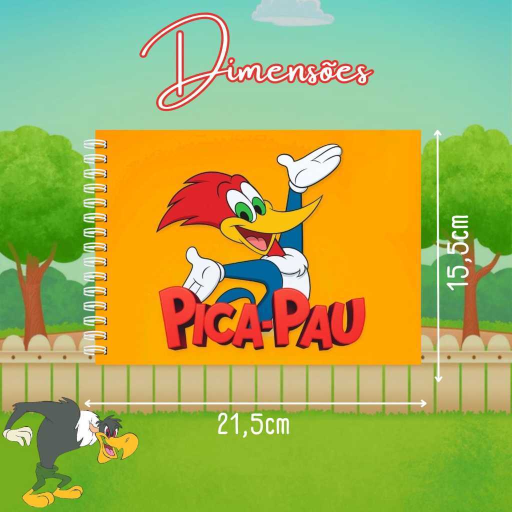 Livro de colorir PICA-PAU | Capa dura | folhas grossas 180g | 50 folhas — imagem 2 de 2