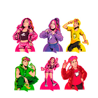 6 Decoração Display de mesa Emilly Vick festa aniversário em Oferta na Shopee