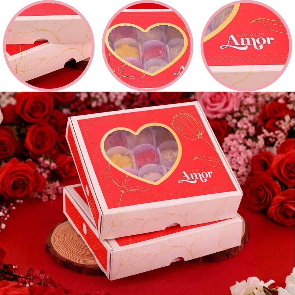 10 CAIXA P/ 20 DOCES AMOROSA 4065 ( MÃES E NAMORADOS OUTLET ) em Oferta na Shopee