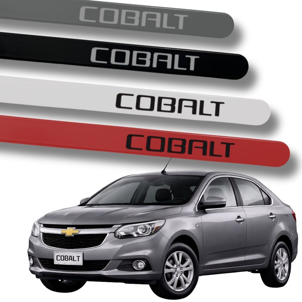 Jogo Friso Lateral Cobalt 2012 2013 2014 Branco Prata Cinza