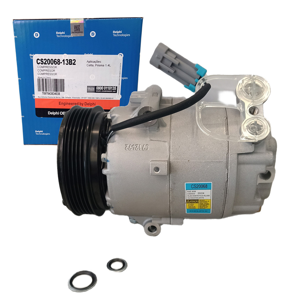 Compressor Ar Condicionado Chevrolet Classic 1.0 2008 a 2014 em Oferta na Shopee
