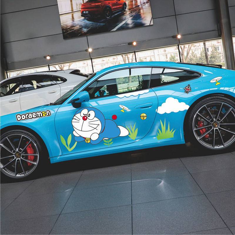 Doraemon Automobile Sticker Scratch Cover Car Body Modification Car Door Sticker fglJ