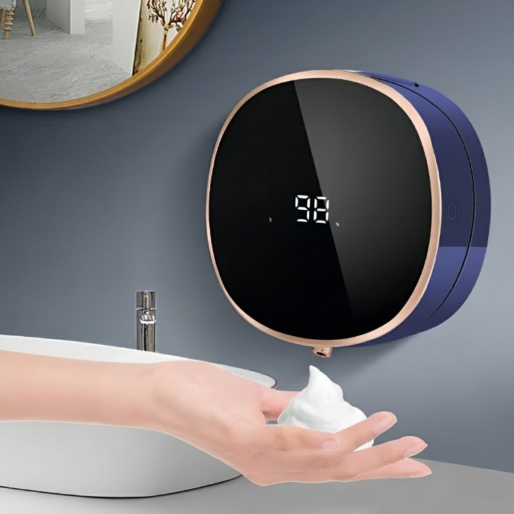 Dispenser de Sabão Líquido Espuma Automático Saboneteira Sem Toque Sensor Infravermelho Mais Click