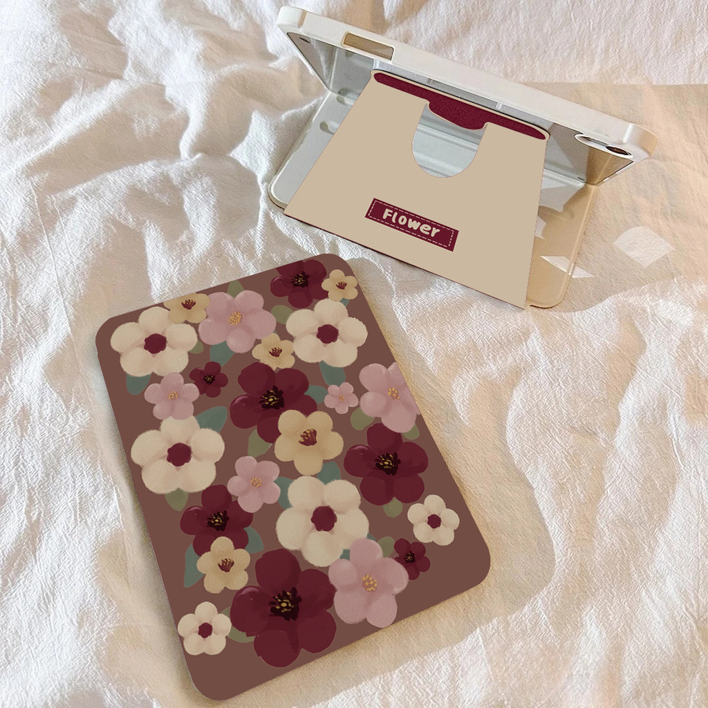 Capa Giratória com Estampa Floral para iPad 7 8 9 10.2" / Air 4 5 6 10.9" / Pro
