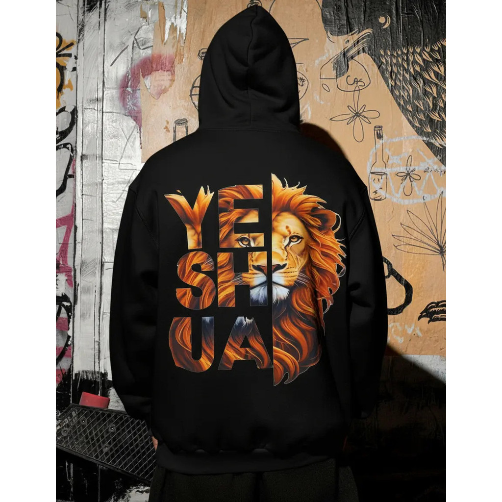 Moletom Oversized Cristã Yeshua Meu Salvador Dtf Ref4549