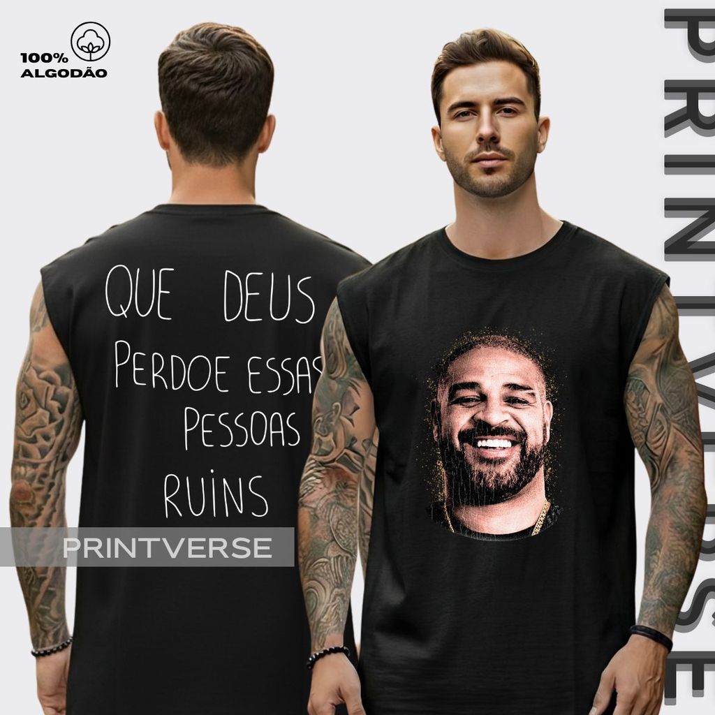 Regata Oversized Adriano Que Deus Perdoe Essas Pessoas Ruins Futebol Cultura Raiz