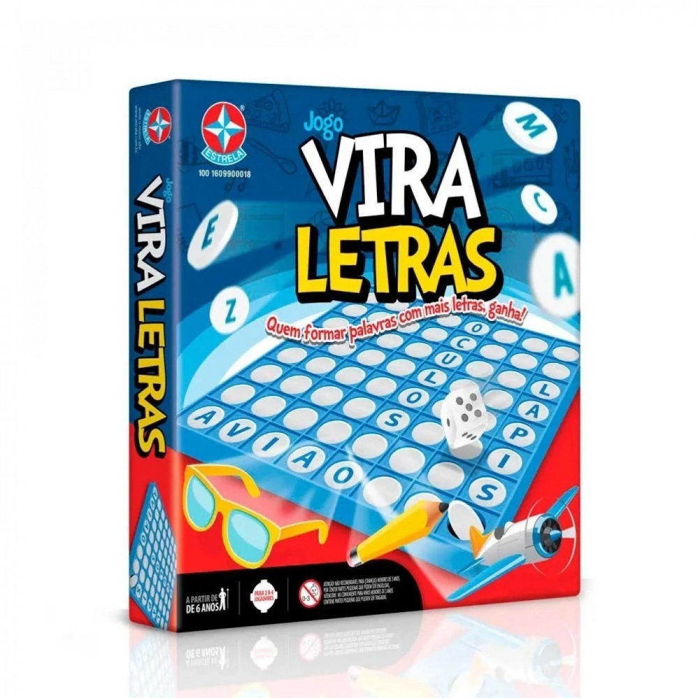 Jogo Vira Letras Padrao, Estrela