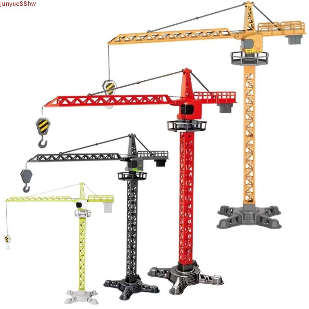 Modelo De Guindaste De Torre JUNYUE , Brinquedo De Veículo De Engenharia De Elevação De Escavadeira , Construção De Carr