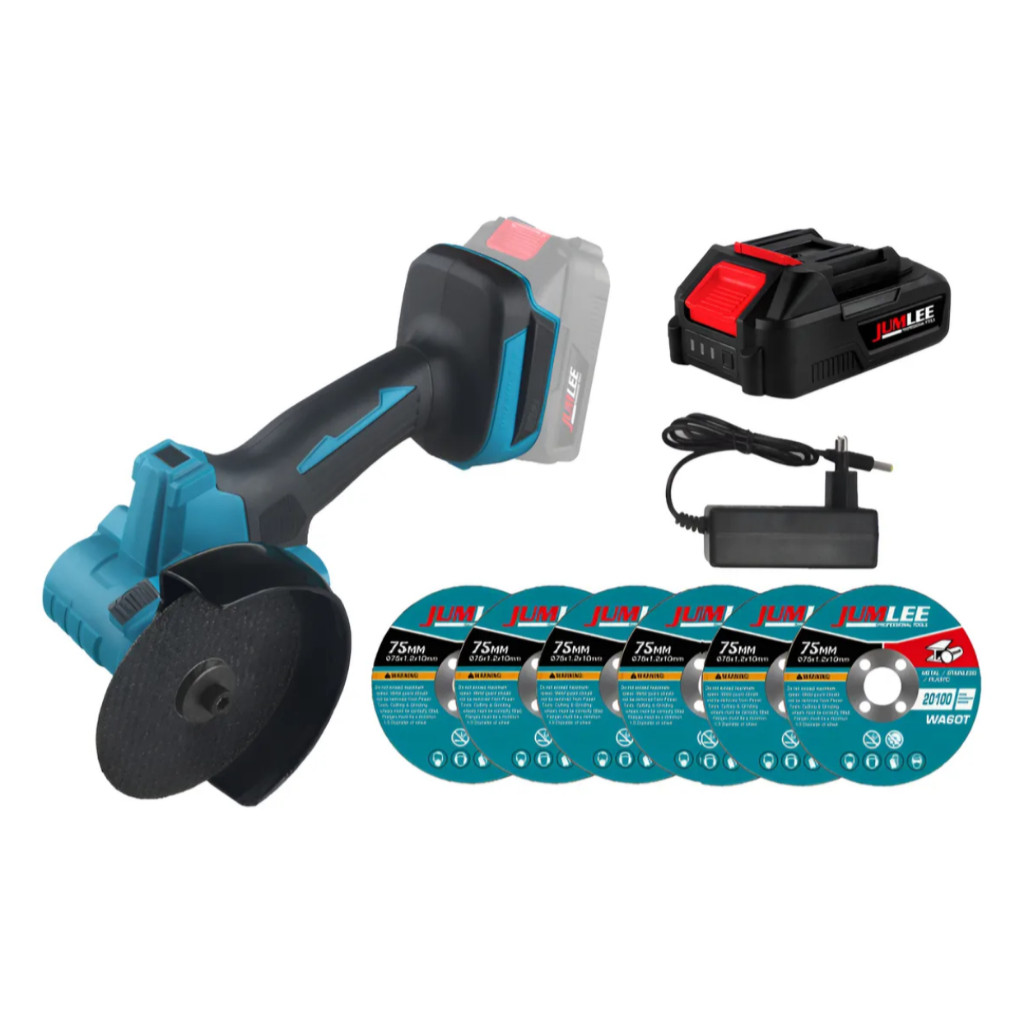Esmerilhadeira Lixadeira Angular 36v Brushless Sem Fio Azul-celeste 127/220v 50hz/60hz